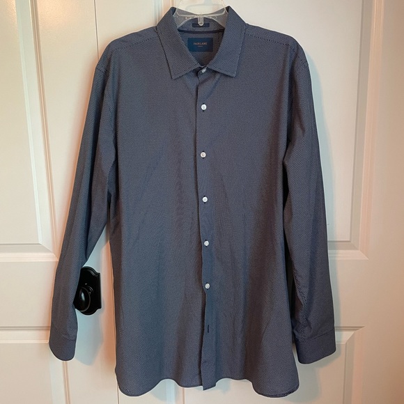 fairlane dress shirt Fairlane Men Tan Long Sleeve Checkered Button Down Shirt Size Large